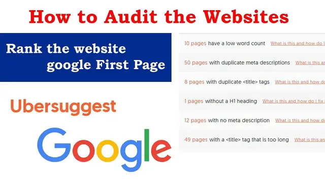 'Video thumbnail for How to Audit the Websites | SEO Tutorials'