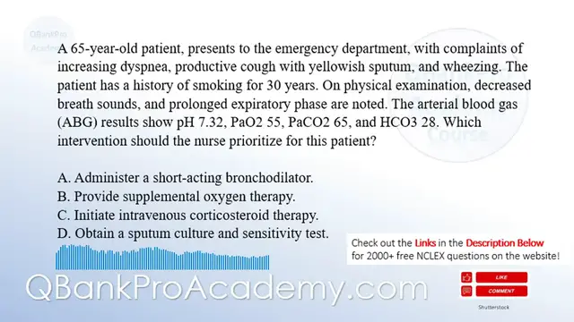 'Video thumbnail for NCLEX COPD Questions'