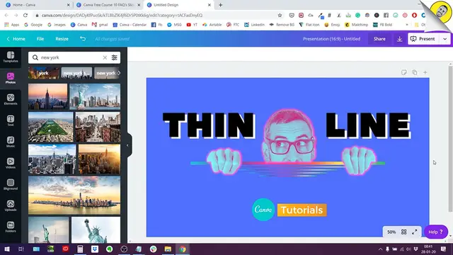'Video thumbnail for How to Create a GLOWING OUTLINE around your Photos in Canva'