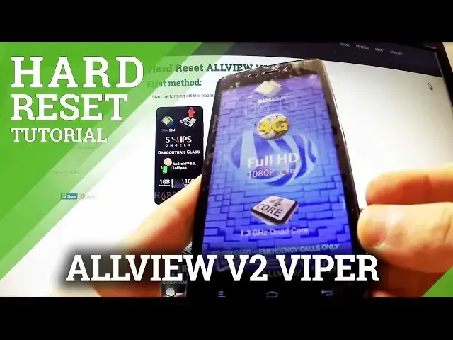 'Video thumbnail for Hard Reset Allview V2 Viper - factory reset tutorial'