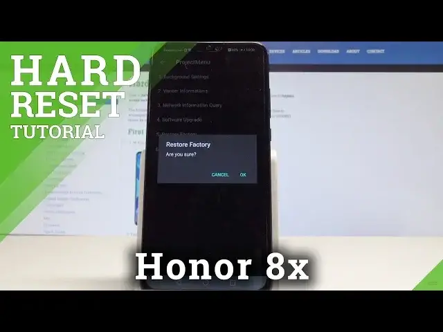 'Video thumbnail for How to Factory Reset Honor 8x - Reset Code / Wipe Data / Delete Data'