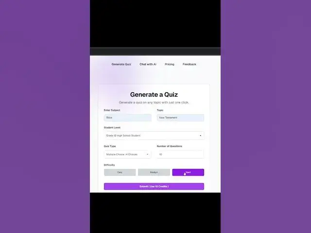 'Video thumbnail for Generate a quiz with AI'