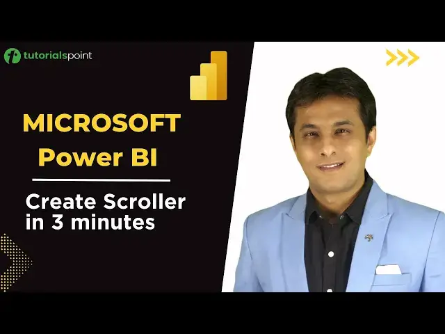 'Video thumbnail for Microsoft Power BI | Create Scroller in 3 Minutes | Visual in Power BI | Tutorialspoint'