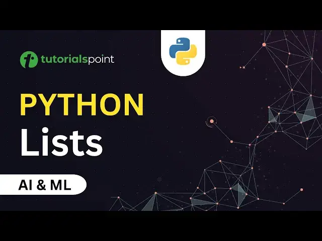 'Video thumbnail for Python Lists | Learn Important List Functions in Python ( len, count,  index ) | Tutorialspoint'