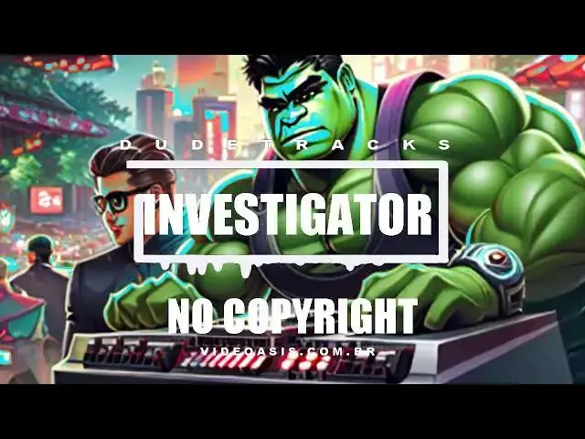 'Video thumbnail for INVESTIGATOR copyright free music track produced by DUDETRACKS'