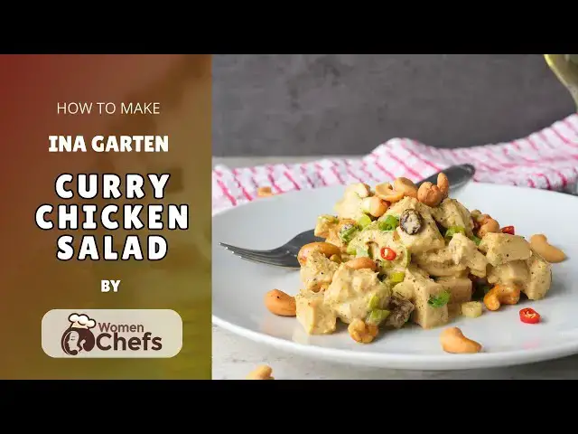 'Video thumbnail for Ina Garten CURRY CHICKEN SALAD Step By Step #curryrecipe'