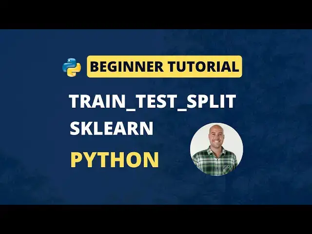 'Video thumbnail for sklearn.TRAIN_TEST_SPLIT function (in Python)'
