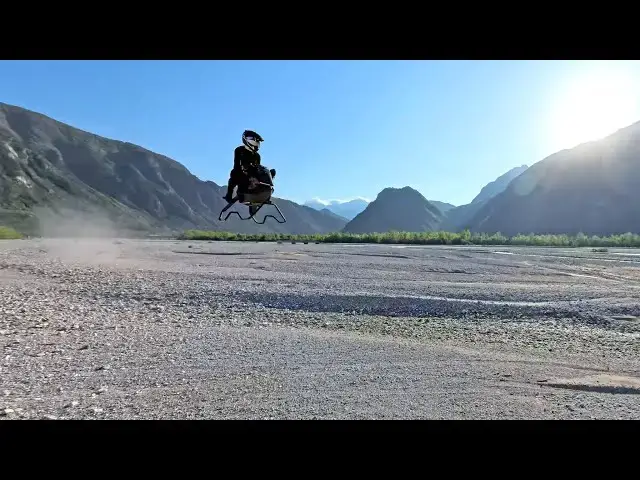 'Video thumbnail for Volonaut Airbike - a Flying Bike from the Future'