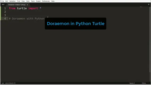 'Video thumbnail for Doraemon in Python Turtle !'