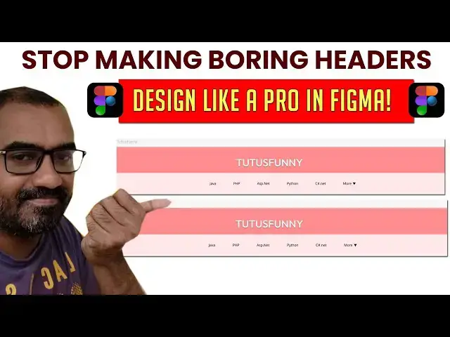 'Video thumbnail for Stop Making Boring Headers – Design Like a Pro in Figma! || Figma Web Design'