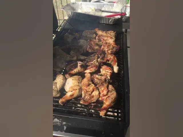 'Video thumbnail for Sizzling Trinidad Chicken on the BBQ Grill #shorts #bbq #grill'