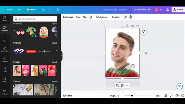 'Video thumbnail for Canva Portrait Cartoon Photo Editing Tutorial - Canva  Tutorial #easycanva'