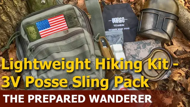 'Video thumbnail for Lightweight Hiking Kit - 3V Posse Sling Pack'