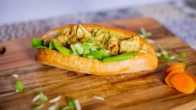 'Video thumbnail for Quick And Easy Coronation Chicken Sandwich Recipe'