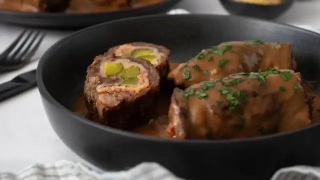 'Video thumbnail for Authentic German Rouladen Recipe'