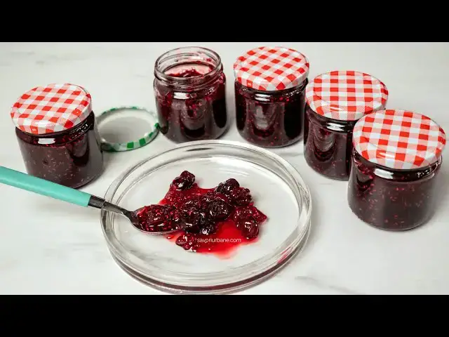 'Video thumbnail for Dulceață de vișine cu zmeură - preferata mamei mele - rețeta simplă și rapidă | Savori Urbane'