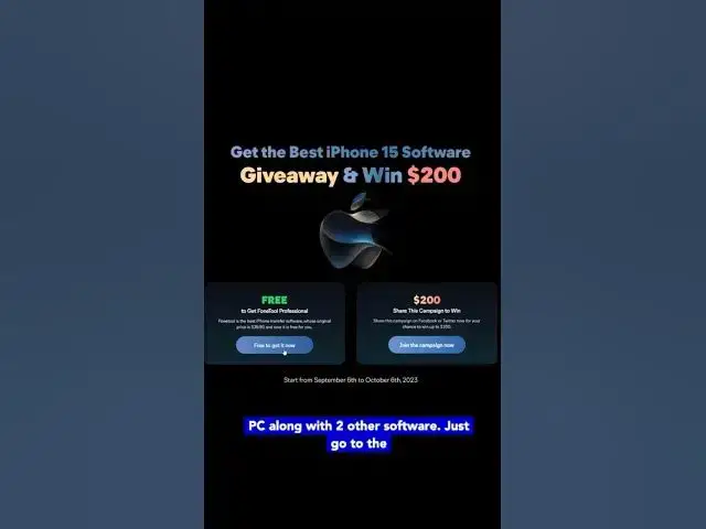 'Video thumbnail for iPhone management app for PC Giveaway | Download premium version for FREE, Ending Soon'