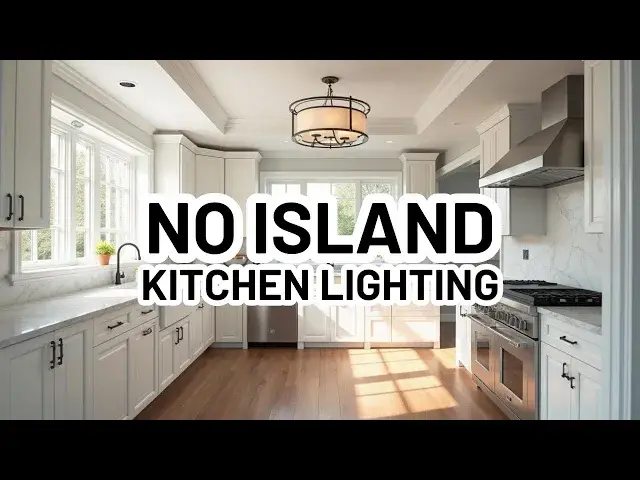 'Video thumbnail for Kitchen Lighting Ideas for Kitchens Without Islands'