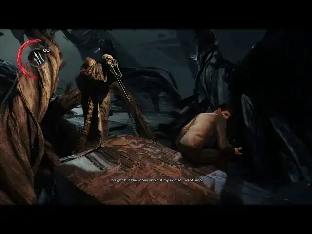 'Video thumbnail for Dishonored 2 - A Crack In The Slab: Outsider "4000 Years Ago" Dialogue Find A Way Out Of The Void'