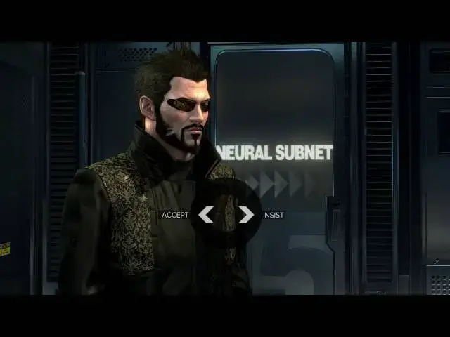 'Video thumbnail for Deus Ex: Mankind Divided - Checking Out TF29: Meet Jim Miller In His Office Dialogue Tree Choices'