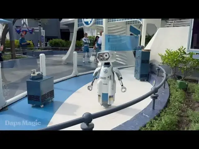 'Video thumbnail for H.E.R.B.I.E.  from Fantastic Four Arrives in Tomorrowland | Disneyland Resort 2025 4K'