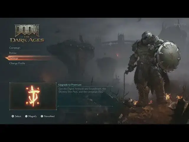 'Video thumbnail for DOOM: The Dark Ages - Xbox Series X Initial Set Up and Settings: Skins Acquired | UI, Controls etc'