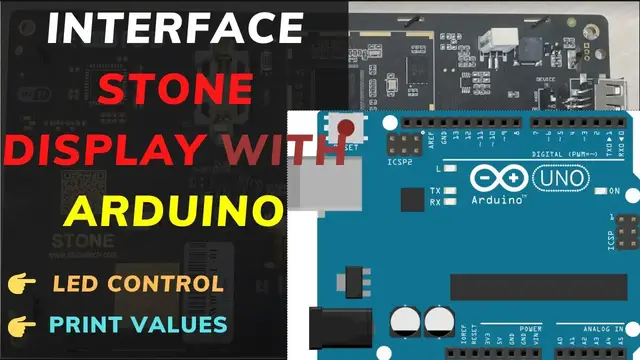 'Video thumbnail for Interface STONE DISPLAY with ARDUINO || LED Control || Print String'