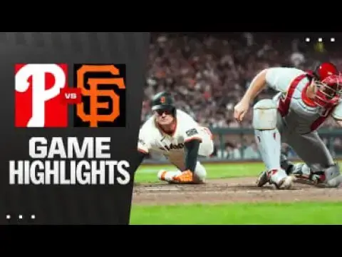 'Video thumbnail for Philadelphia Phillies at San Francisco Giants Full-Game Highlights! | 07/07/2025'