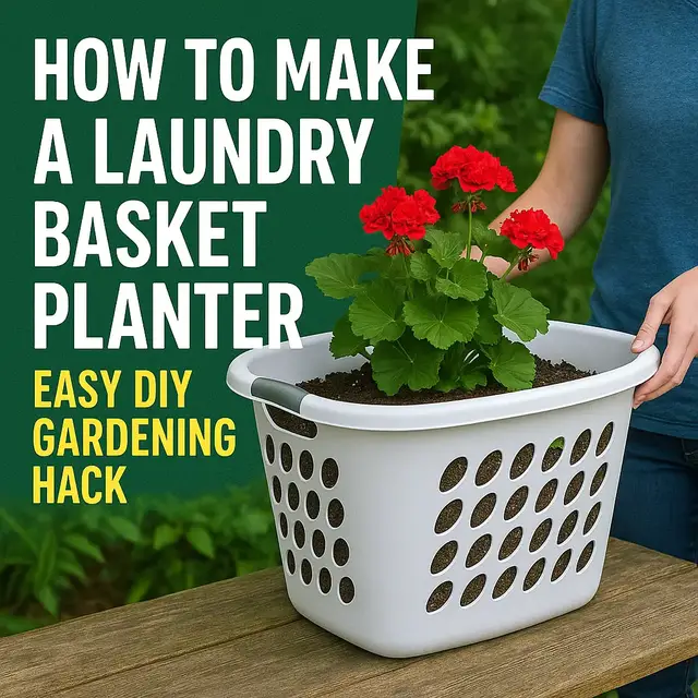 'Video thumbnail for 🧺 How to Make a Laundry Basket Planter | Easy DIY Gardening Hack'