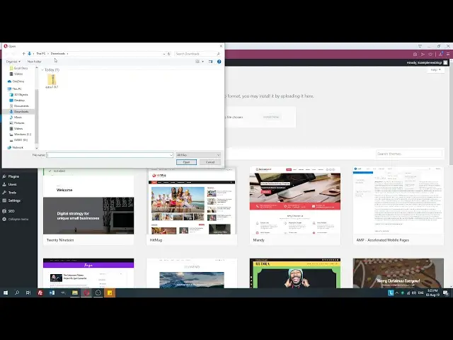 'Video thumbnail for How to upload a theme to WordPress'