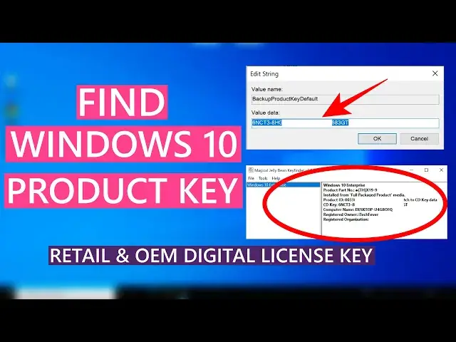 'Video thumbnail for How To Find Windows 10 Product Key | Retail & OEM Digital License Key'