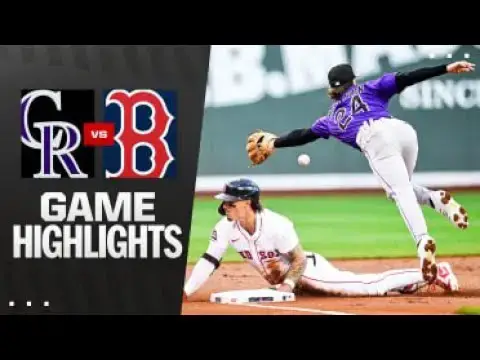 'Video thumbnail for Colorado Rockies at Boston Red Sox Full-Game Highlights! | 07/09/2025'
