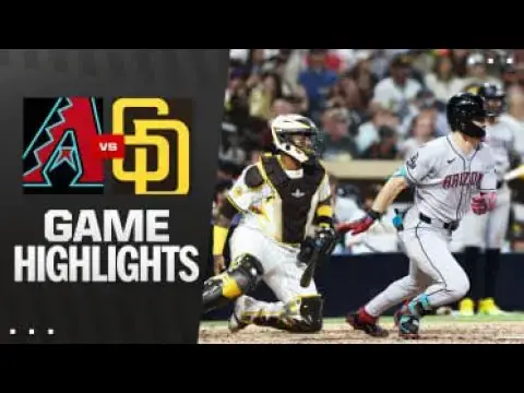 'Video thumbnail for Arizona Diamondbacks at San Diego Padres Full-Game Highlights! | 07/07/2025'