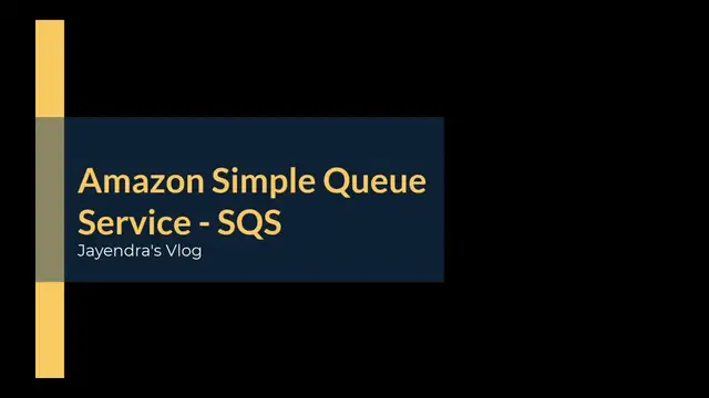 'Video thumbnail for Amazon Simple Queue Service - SQS Introduction'