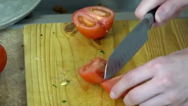 'Video thumbnail for Charred Eggplant Pasta with Tomatoes and Goat Chee'