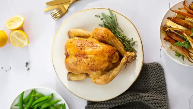 'Video thumbnail for Basic But Foolproof Whole Roasted Chicken Recipe'