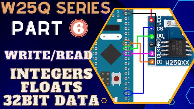 'Video thumbnail for W25Q FLASH Memory || Part 6 || How to Write/Read Integers, floats and 32 bit data'