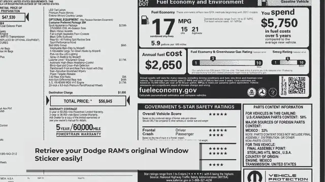 'Video thumbnail for How to Lookup and Get a Dodge RAM Window Sticker by VIN'