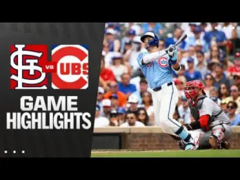 'Video thumbnail for St. Louis Cardinals at Chicago Cubs Full-Game Highlights! | 07/04/2025'