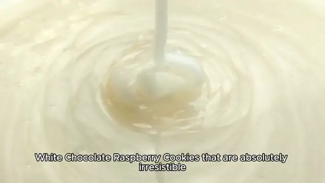 'Video thumbnail for White Chocolate Raspberry Cookies'