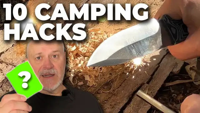 'Video thumbnail for 10 Camping and Bushcraft Hacks | Tips & Tricks in 10 Minutes'