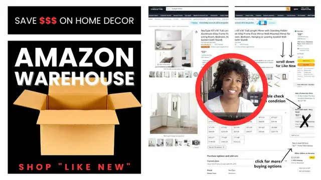 'Video thumbnail for HOW TO SHOP AMAZON "LIKE NEW" (Save Money Decorating Your Home)'