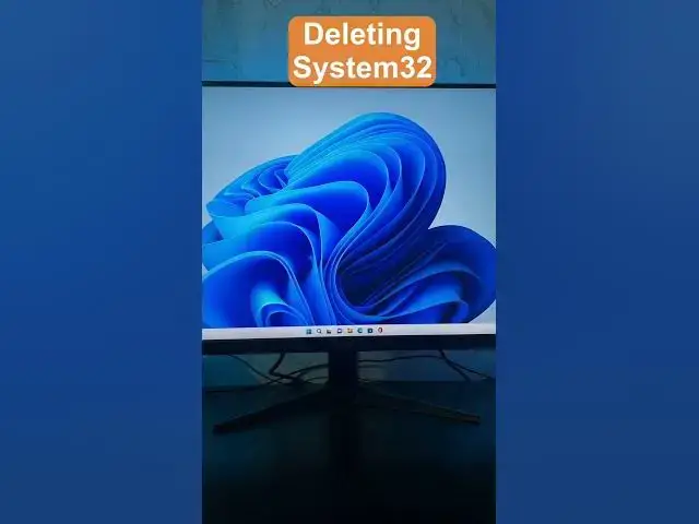 'Video thumbnail for Deleting System32 (Don't try with your PC) #shorts'