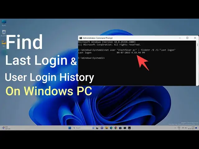 'Video thumbnail for Check Last Login & User Login History on Windows 11/10'