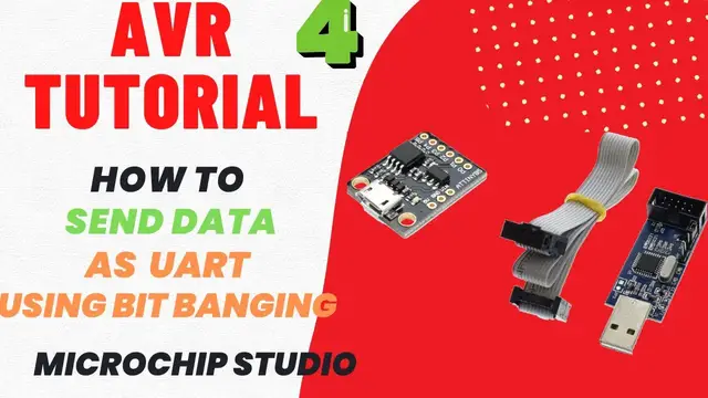 'Video thumbnail for AVR Tutorials #4. How to send data via UART || Bit Banging'