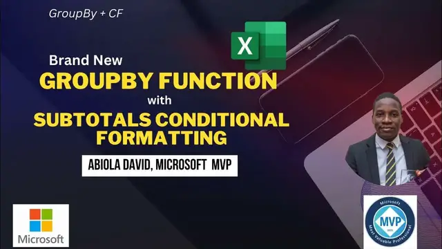 'Video thumbnail for Brand New GroupBy Function with Subtotals Conditional Formatting'