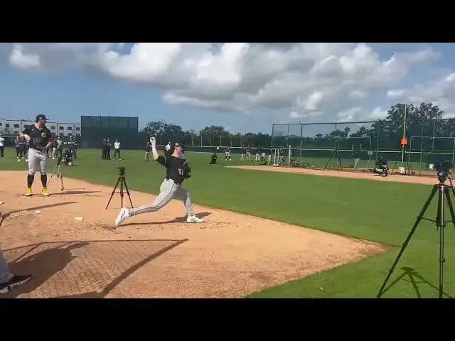 'Video thumbnail for Paul Skenes, Bubba Chandler Throw Bullpen Session with Pittsburgh Pirates (2025 MLB Spring Training)'