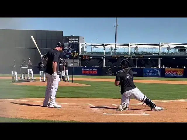 'Video thumbnail for Paul Goldschmidt vs. Brandon Leibrandt Live Batting Practice with Yankees (2025 MLB Spring Training)'