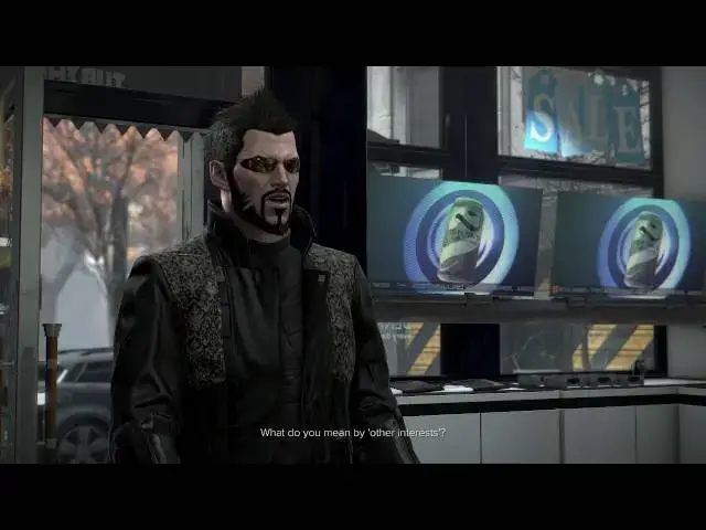 'Video thumbnail for Deus Ex: Mankind Divided - Tubehouse Electronics Vender Dialogue 'Other Interests?' Biocell Dealer'
