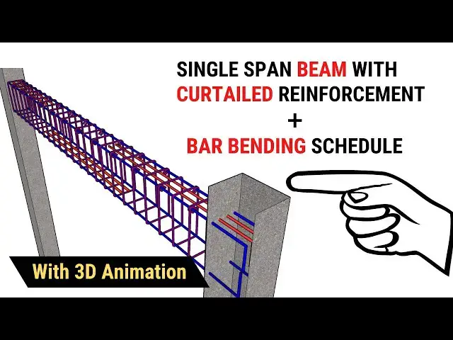 'Video thumbnail for Bar bending schedule of a beam | BBS of Single span beam | with 3d animation | Civil Tutor #bbs'